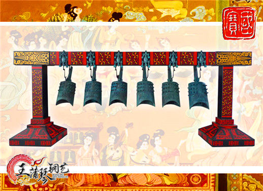 6件套仿古編鐘，小型特色樂(lè)器，民樂(lè)混音配套